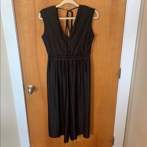 NWOT Black Midi Jumpsuit